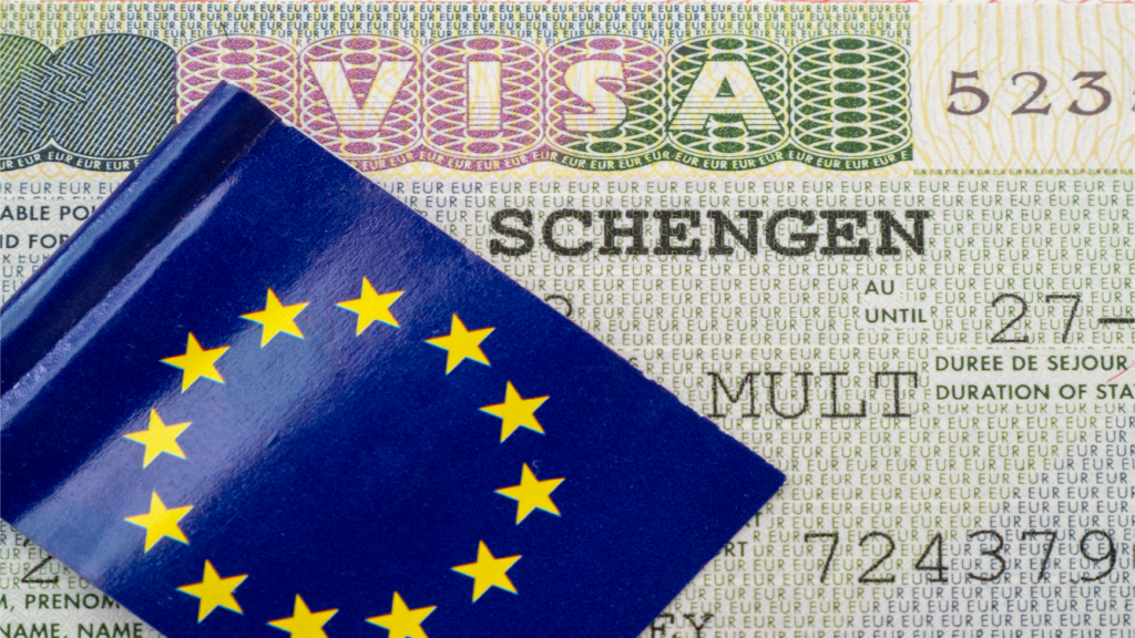Schengen visa and EU passport cover