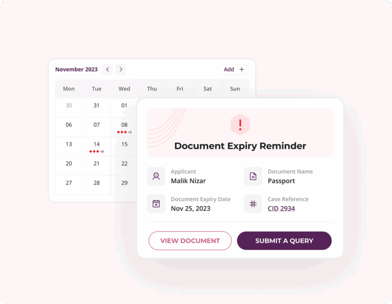 Global mobility compliance platform - tracking