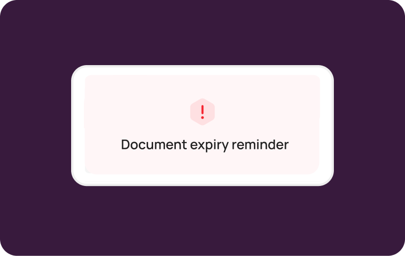 Tracking for travel history, regulation updates, visa expirations and stay limits.