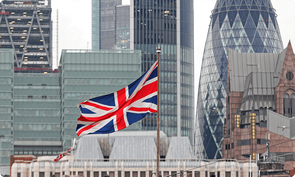 union jack in london